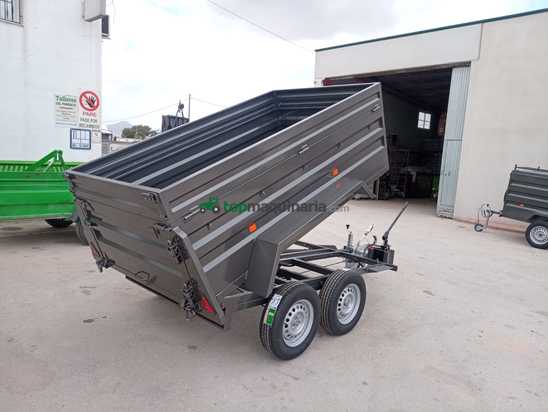 Remolque basculante hidráulico 2 ejes 2500x1400x500+200