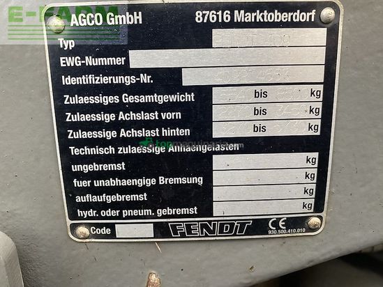 Tractor agrícola - Fendt - 409 vario met stoll fz 35 voorlader