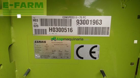 Cabezal - Claas - conspeed 6-75 hybridwalzen