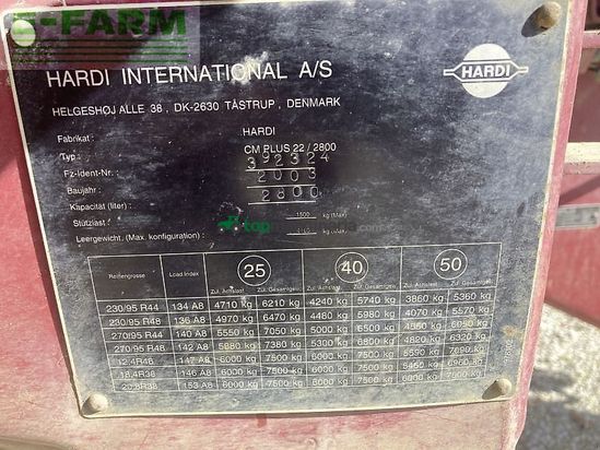 Atomizador - Hardi - commander 2800 l