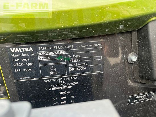 Tractor agrícola - Valtra - n155 d mit rüfa u. fk