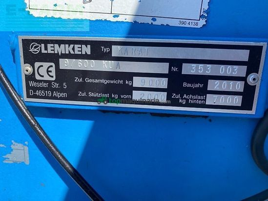 Cultivador - Lemken - karat 9/600 kua