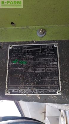 Cosechadora de Cereal - Claas - tucano 430