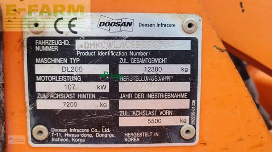 Minicargadora - Doosan - dl 200 mit waage