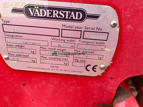 Grada de disco - Väderstad - carrier cr 650