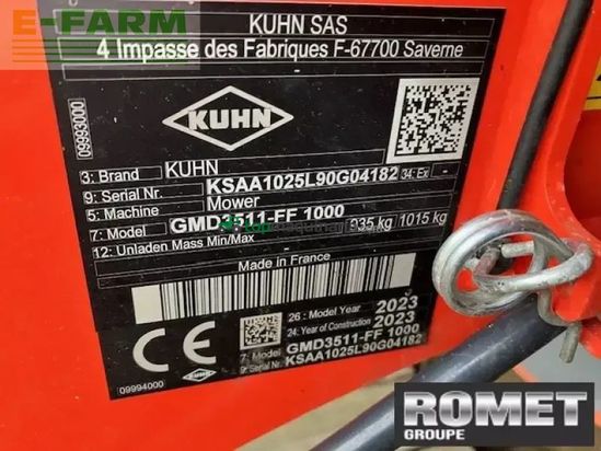 Cortacésped manual - Kuhn - gmd3511-ff