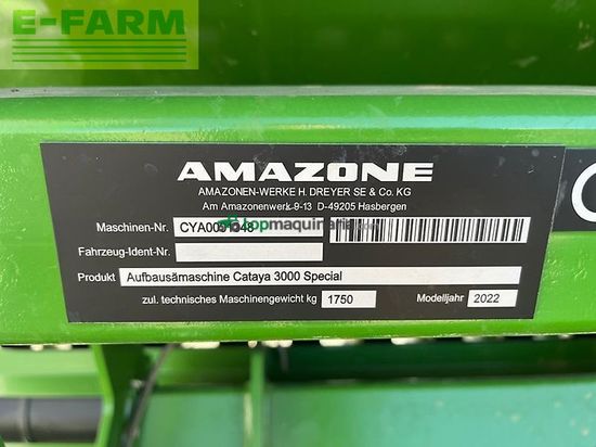 Sembradora - Amazone - cataya 3000 special