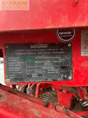 Cosechadora de Cereal - Grimme - rexor 6200 pl radschar fm 300