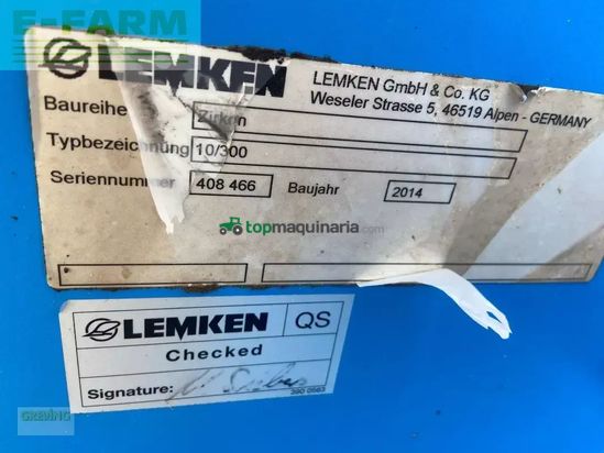 Combinado de siembra - Lemken - zirkon 10 + amazone d8/30 spec.
