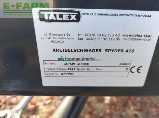 Henificador - Talex - spyder 420