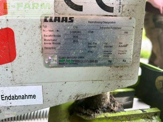 Rastrillo - Claas - liner 370 ta