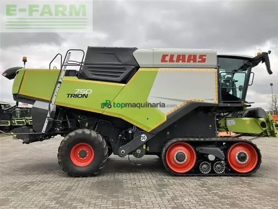 Cosechadora de Cereal - Claas - trion 750 terra trac
