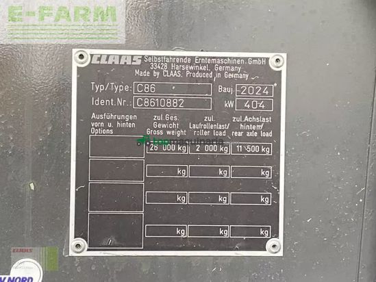 Cosechadora de Cereal - Claas - lexion 8600 tt e5