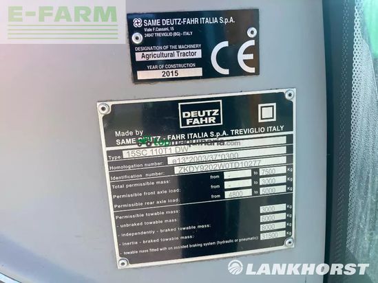 Tractor agrícola - Deutz-Fahr - 5110 ttv