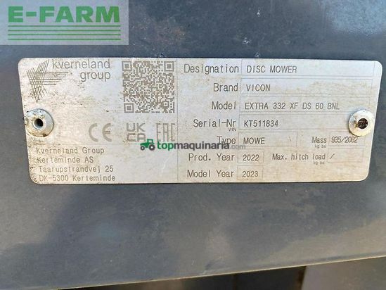 Cortacésped manual - Vicon - extra 332 xf