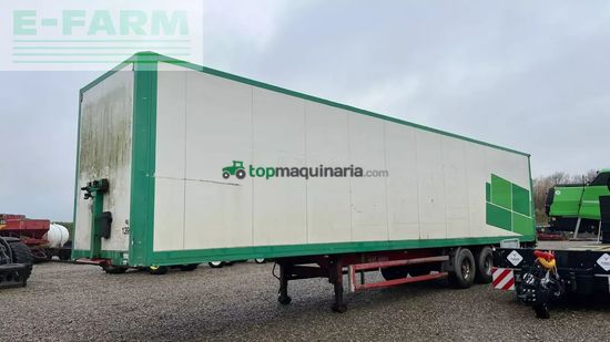 Remolqu agrícola -  - box trailer med læsserampe i bag