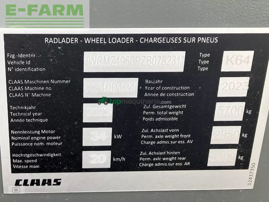 Minicargadora - Claas - torion 530