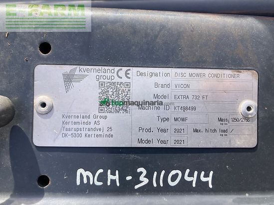 Cortacésped manual - Vicon - extra 732ft frontmaaier