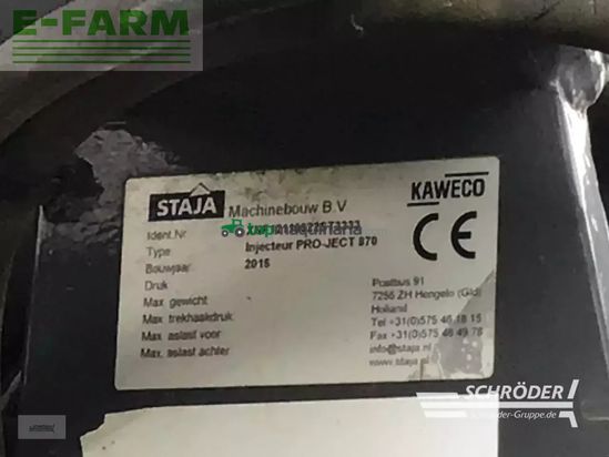 Esparcidor - Kaweco - project 870 gülleschlitzgerät