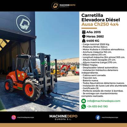 Carretilla todoterreno Ausa Ch 250 4x4