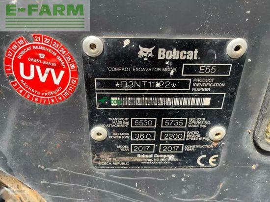 Excavadora - Bobcat - e 55