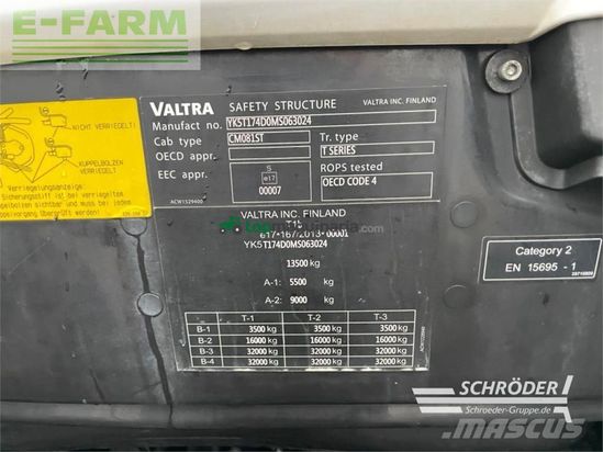 Tractor agrícola - Valtra - t 174 ed smarttouch | rtk | unlimited