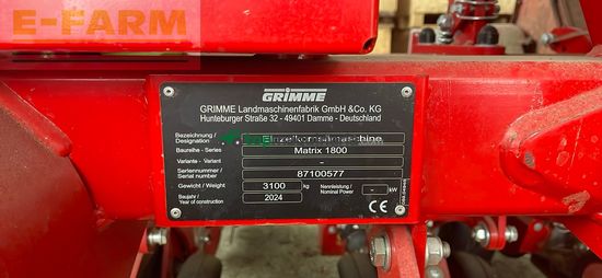 Sembradora monograno mecanica - Grimme - Matrix 1800