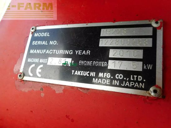 Excavadora - Takeuchi - tb 228 ( 2.810kg ) powertilt