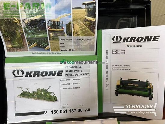Cosechadora de Cereal - Krone - big x 630 + easyflow + xcollect 750-3
