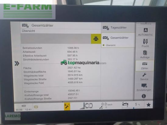 Cosechadora de Cereal - Claas - lexion 8700 tt terratrac + v 1080