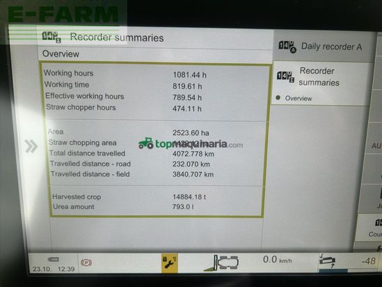 Cosechadora de Cereal - Claas - TUCANO 580