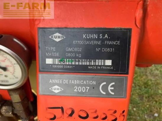Cortacésped manual - Kuhn - gmd 802