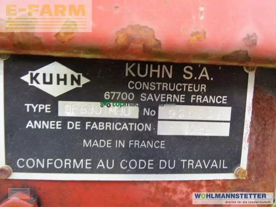 Henificador - Kuhn - gf 6301 mho