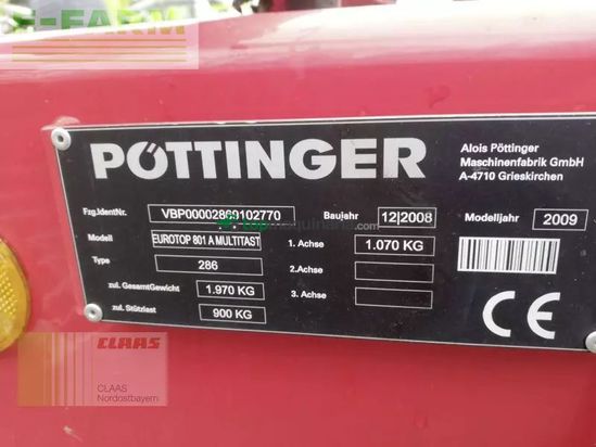 Rastrillo - Pöttinger - eurotop 801 a multitast