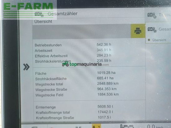 Cosechadora de Cereal - Claas - trion 750 montana + v 770