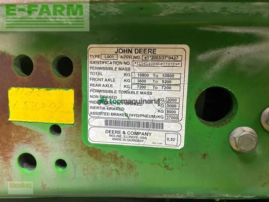 Tractor agrícola - John Deere - 6140r