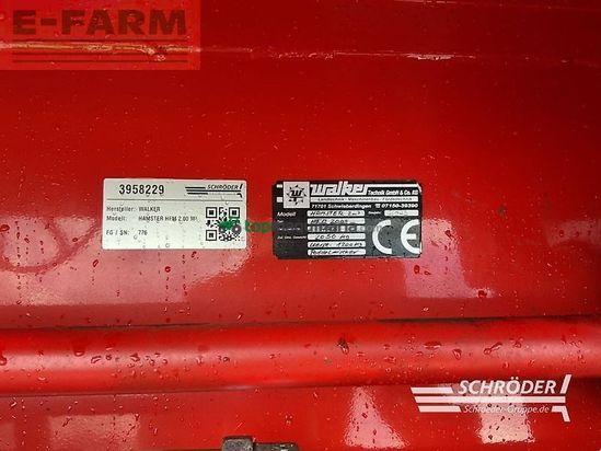 Remolqu esparcidor - Walker - hamster hfm 2,00 m³ fräsmischer