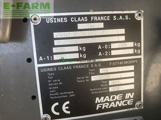 Empacadora gigant - Claas - rollant 520 rc