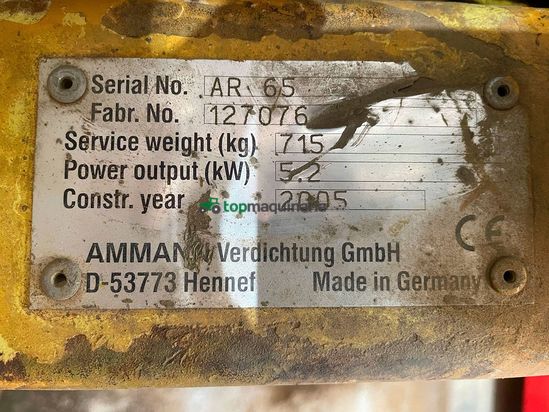 Rodillos compactador AMMANN AR-65 E