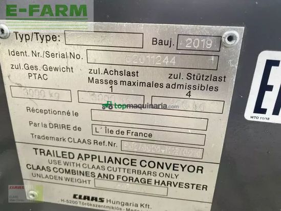 Cosechadora de Cereal - Claas - trion 520 mit vario 560