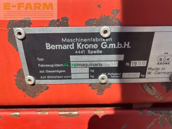 Cinta transportadora de forraje - Krone - krone turbo 3200