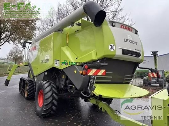 Cosechadora de Cereal - Claas - lexion 670 terra trac + sw v750 + tw