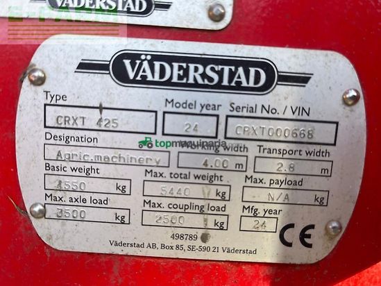 Grada de disco - Väderstad - carriercrxt 425 gezogen