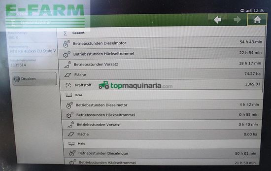 Cosechadora de Cereal - Krone - big x 630 optimaize