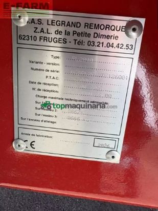 Remolqu agrícola - Legrand - pl200