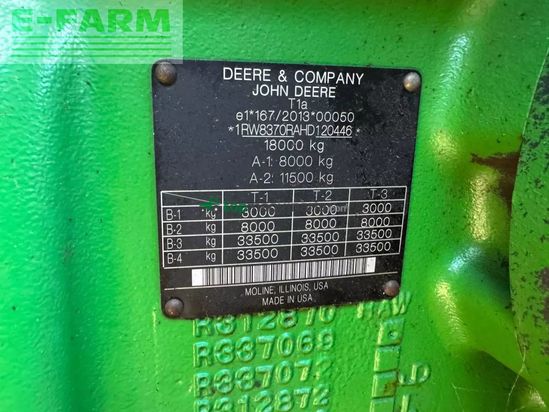 Tractor agrícola - John Deere - 8370r