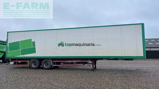 Remolqu agrícola -  - box trailer med læsserampe i bag