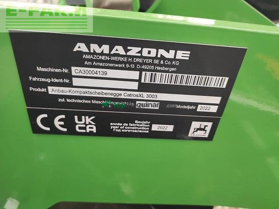 Grada de disco - Amazone - catros xl 3003