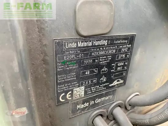 Elevadora - Linde - e20 pl 01
