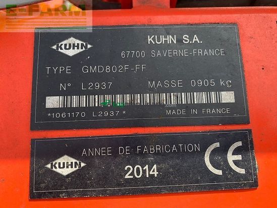 Cortacésped manual - Kuhn - gmd 802 f